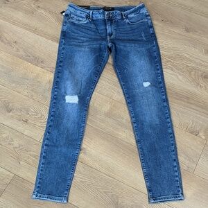 DSTLD Womens Mid-Rise Skinny Fit Blue Jeans Size 30x28 NWT